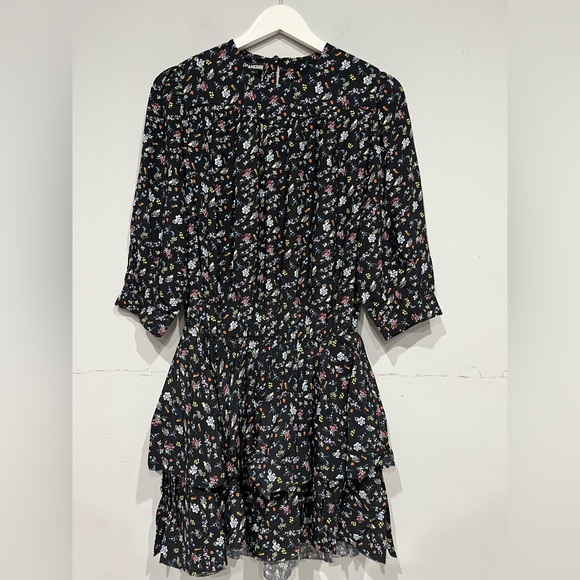 NWT ZADIG & VOLTAIRE ROOKA MINI SEASON MINI DRESS IN BLACK - Picture 2 of 6